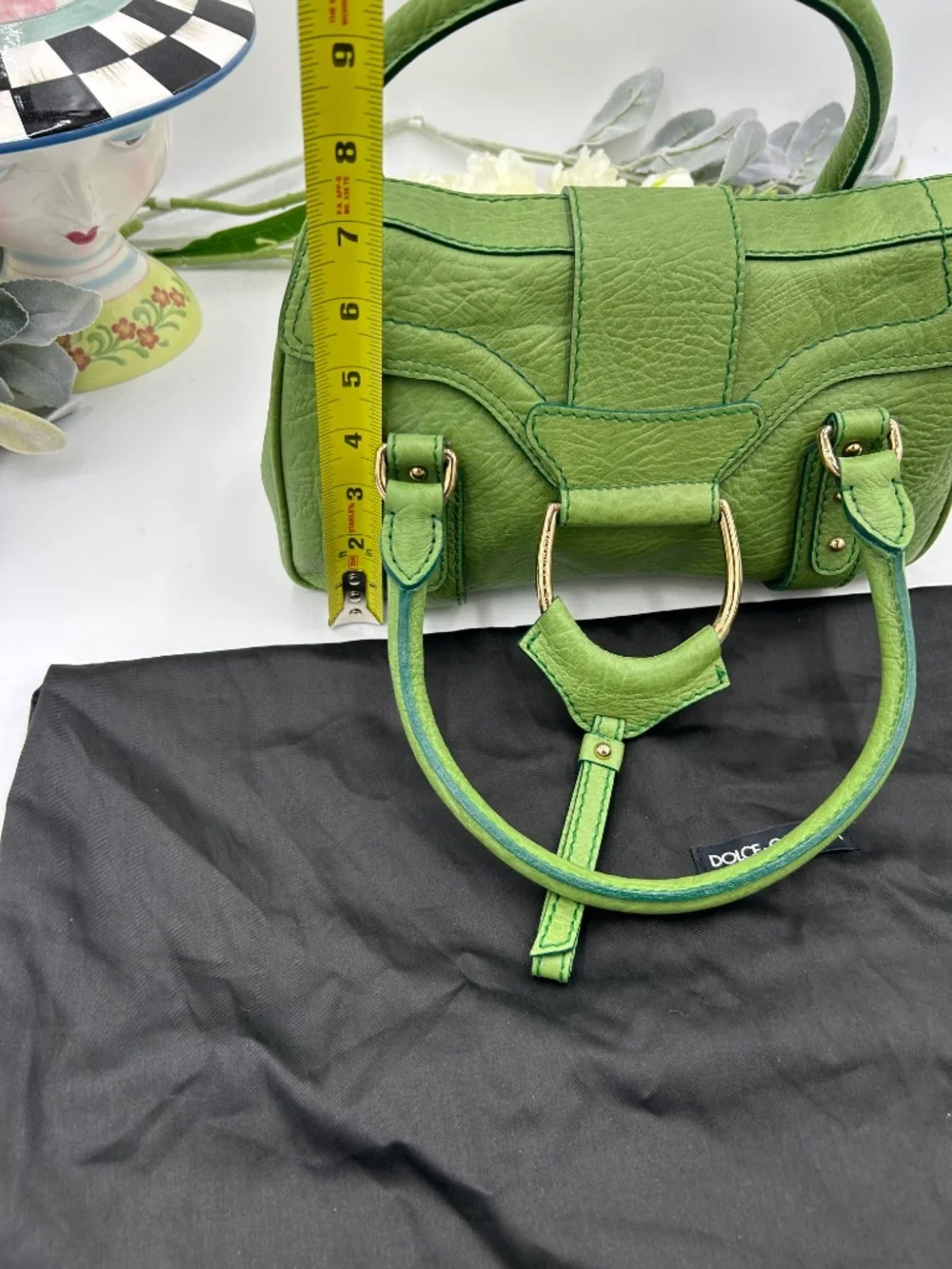 Women’s vintage Y2K-era Dolce & Gabbana Leather Sachel. Made in Italy.
